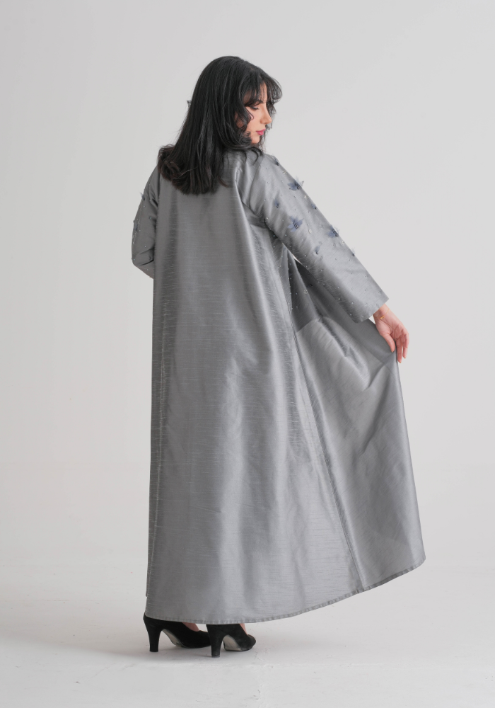 Handworked Hari Hindi Organza Abaya