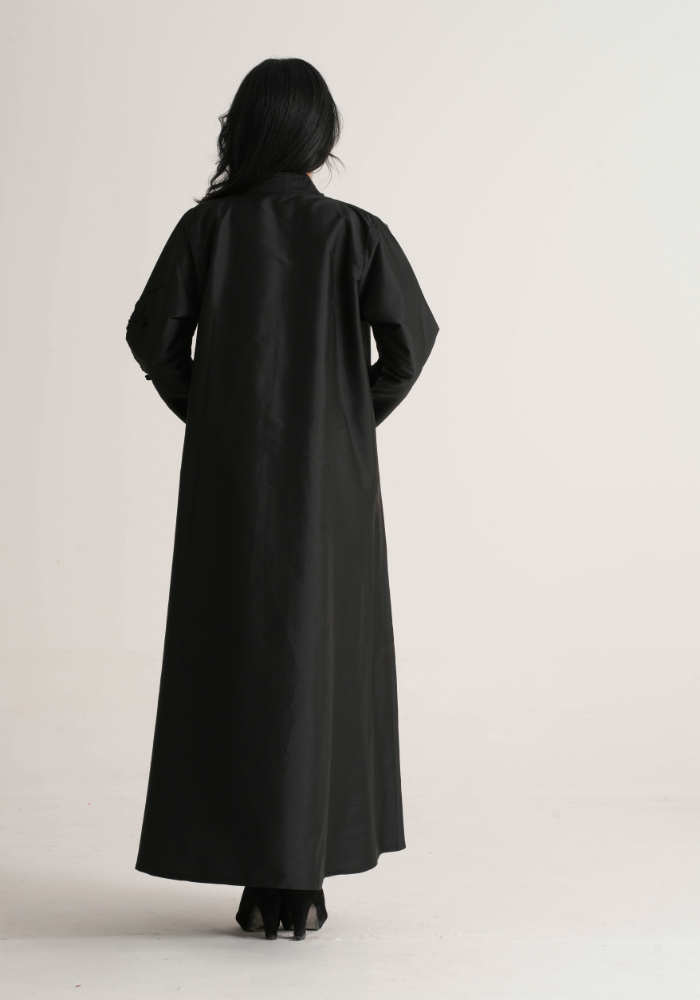Embroidered Leaf Stitch Korean Victoria Abaya