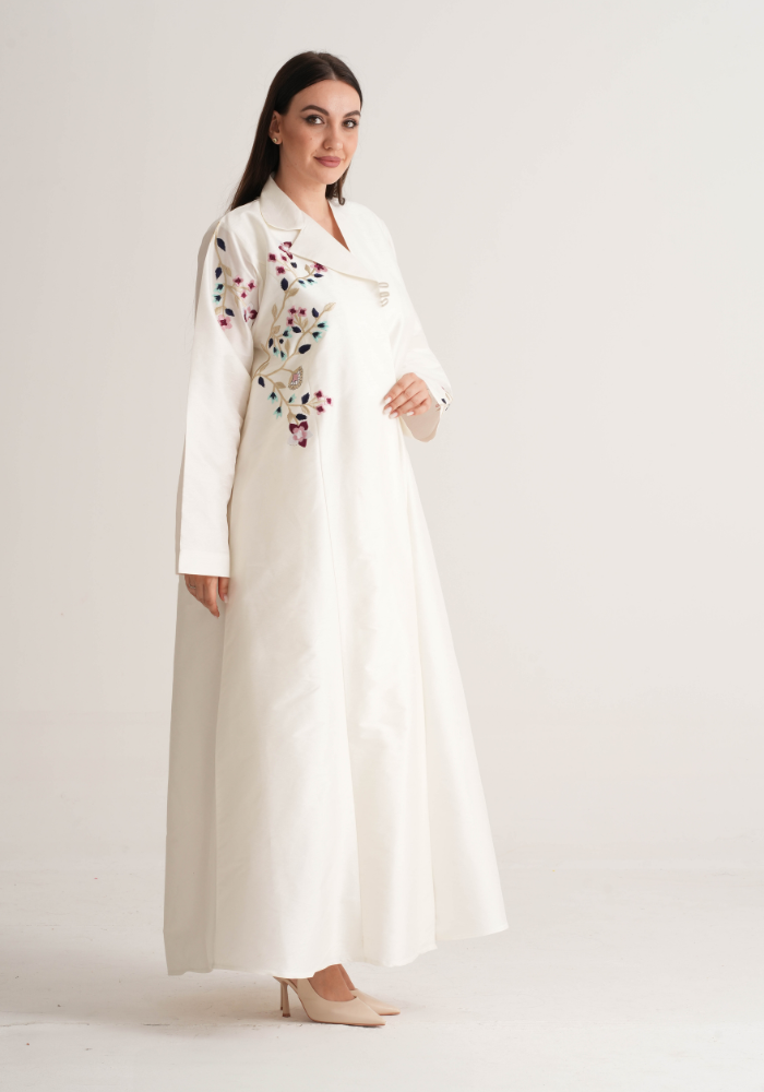 Handworked Hari Hindi Organza Abaya