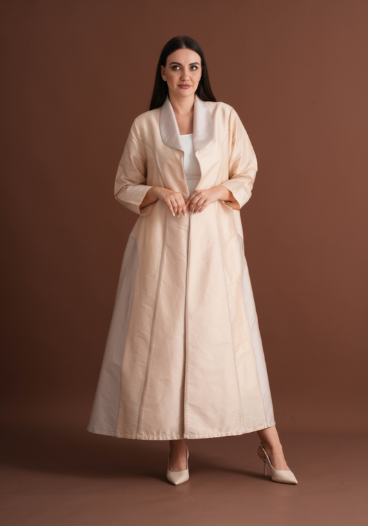Abaya with Cutting Piping