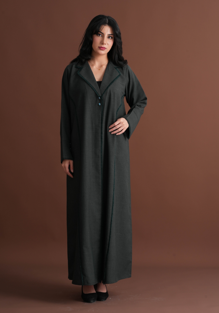 Notun Pua Abaya with Rish Cutting