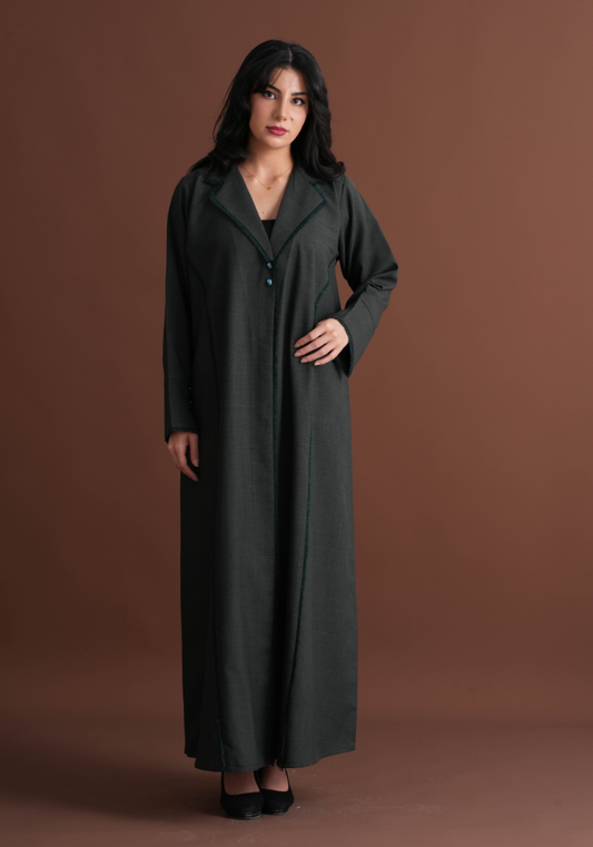 Notun Pua Abaya with Rish Cutting